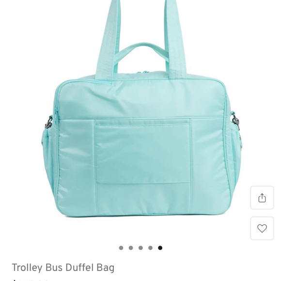 NWT Lug Trolley Bus duffle duffel bag aquamarine blue NEW - Picture 7 of 8